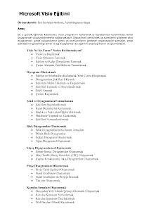 MS Visio Eğitim İçeriği