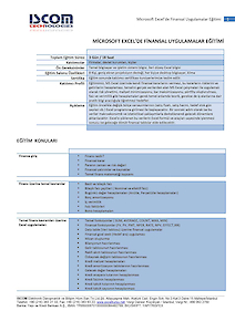 Excelde Finansal Uygulamalar