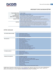 MS Outlook Eğitim İçeriği